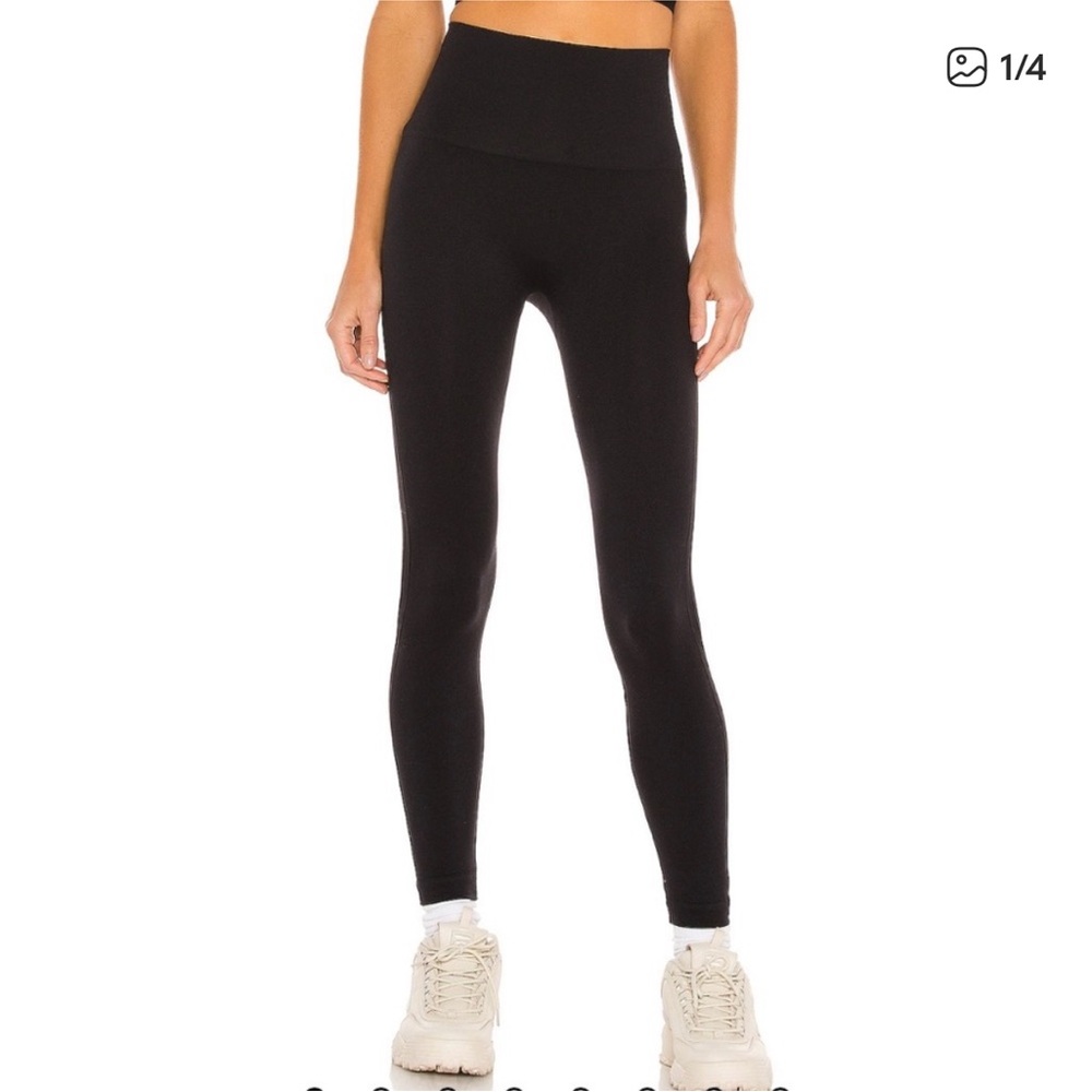 SPANX Look at Me Now Seamless Black Leggings M